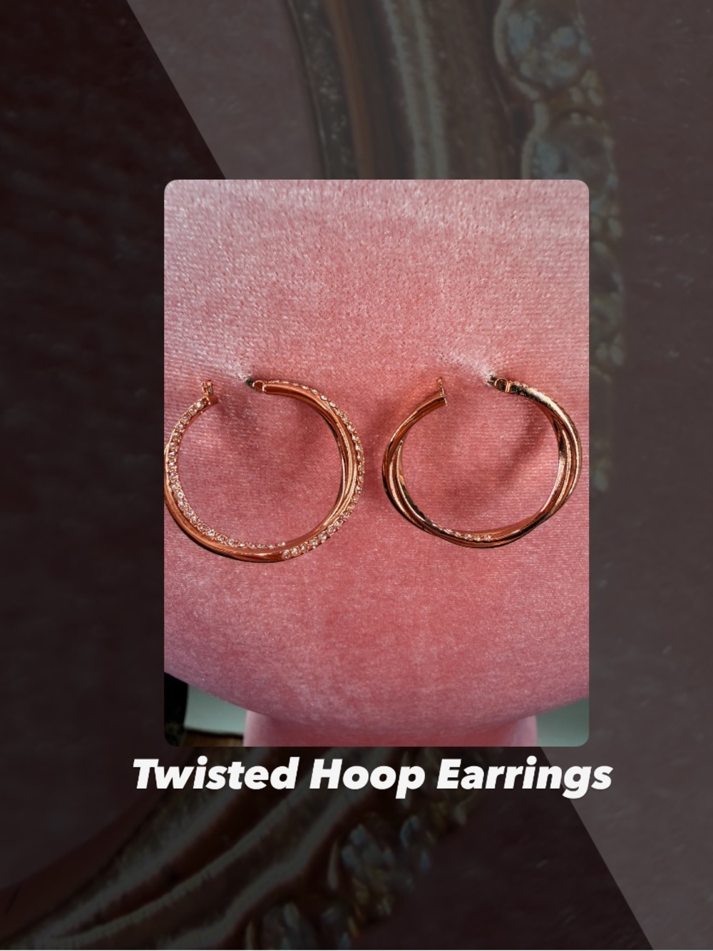 EUC Twisted Hoop Earrings